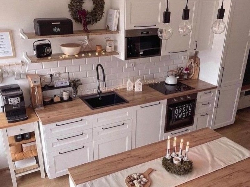  Doğal ve Sıcak: Ahşap Tezgahlarla Uyumlu Mutfak Tasarımları